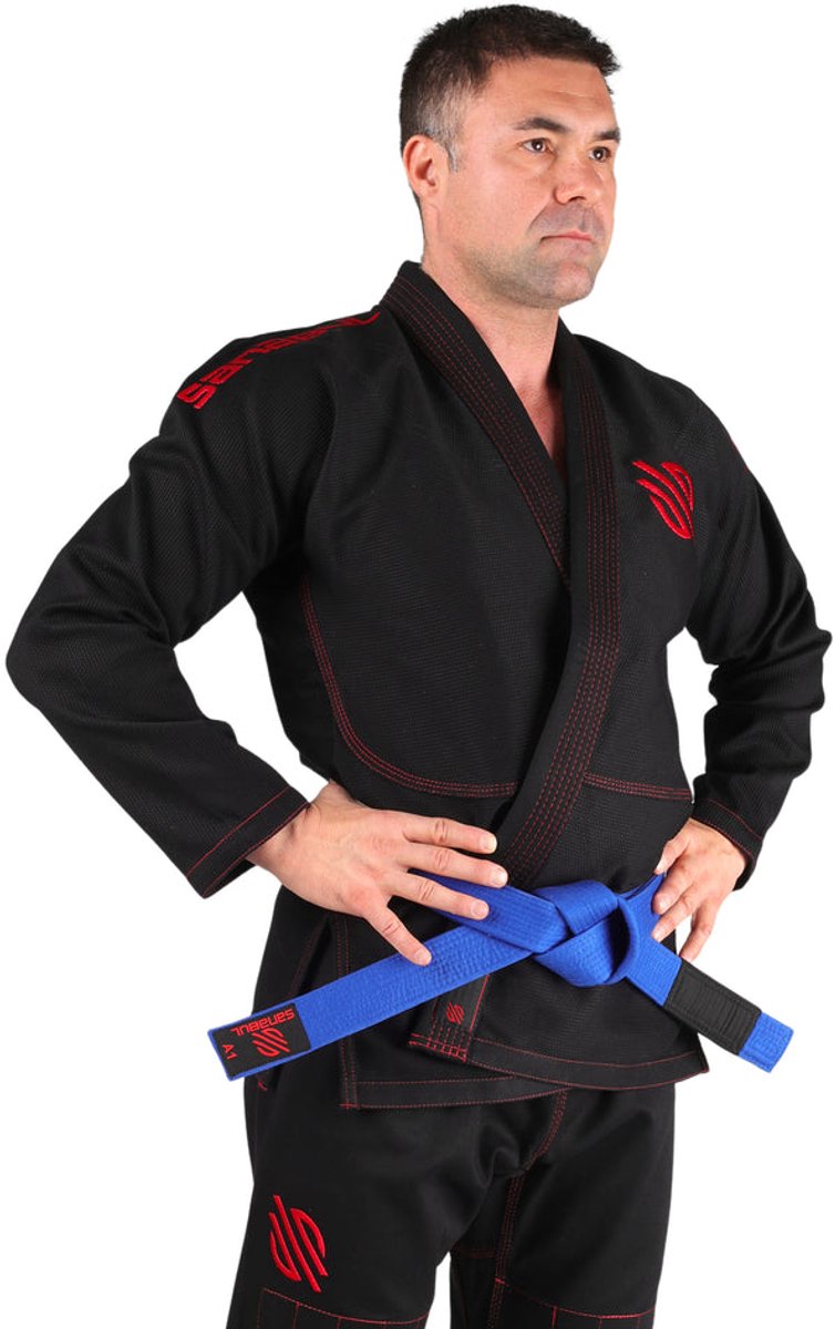Sanabul Essential BJJ Gi – Jiu Jitsu Pak – Zwart – Maat A0