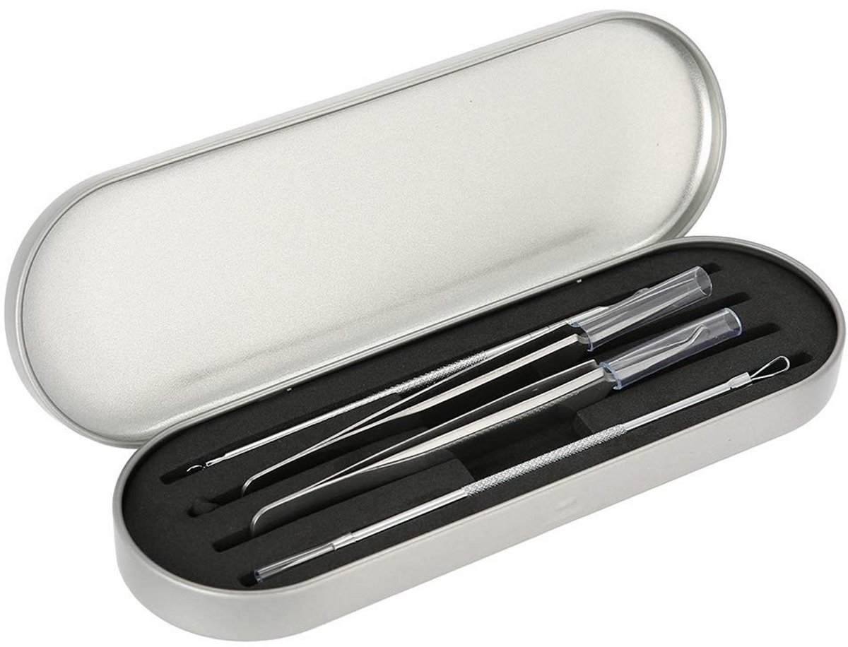 Solidchoice - Dailygoody - Basis Pincet Houder - Opslag voor Pincetten - Duurzaam Ontwerp - 17,5 x 6 x 1,7 cm - Wimperborstels en Schaar - Geschikt voor Vrouwen - 4...