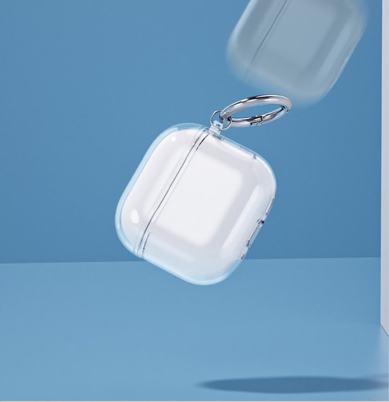 Hoesje compatibel met Airpods 4 2024, ultradunne zachte TPU-hoes, slim fit, valbestendig, niet gemakkelijk vuil - transparant zwart van hoesje — afbeelding 2