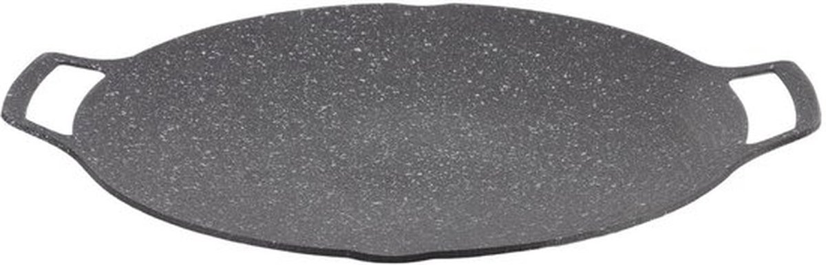 Koreaanse BBQ Grillpan, Non Stick Rookloze Barbecue Hete Plaat Aluminium Kookplaat Koreaanse Barbecue Plaat Draagbare Indoor Koekenpan Koekenpan voor Keuken Camping Picknick (Gassoort 30cm)