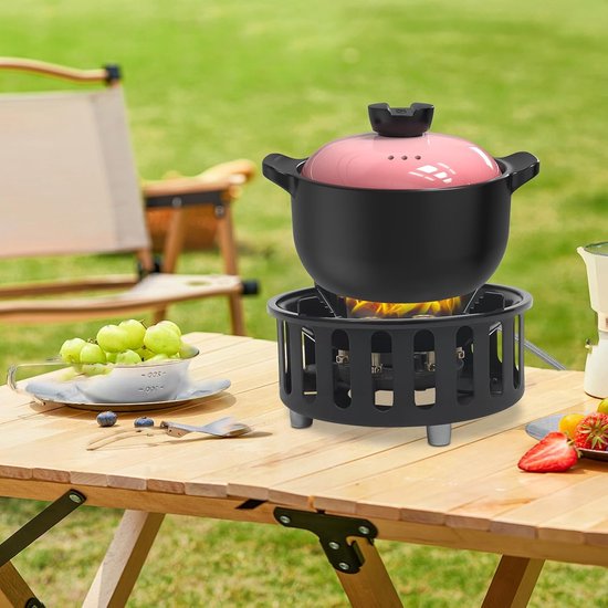 MakkelijkMooi Wok Kookstel Buiten - Gasbrander Camping - Wok Brander - Gasstel met 7 branders - Winddicht - Elektronische Ontsteking van Merkloos — afbeelding 2