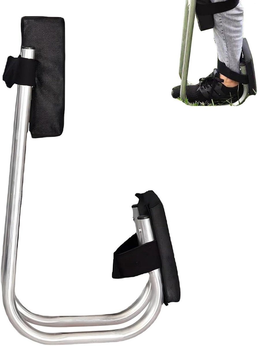 Kniebank Tuinzitje - Tuinsteunbank - Comfortabel Tuinieren - Verstelbaar Ergonomisch - 5.8 x 13.2 cm - Zwart