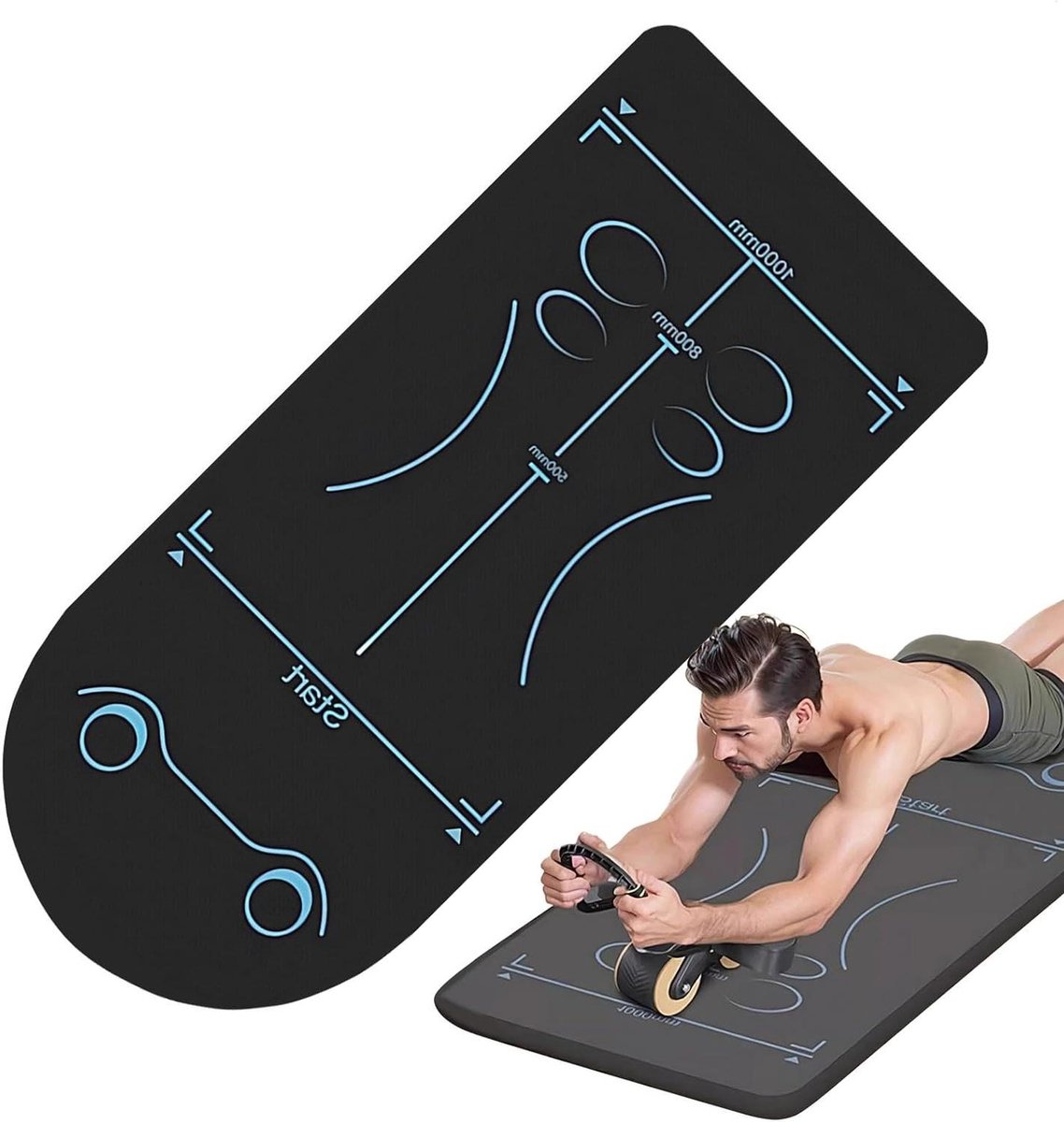 Buikroller Mat - Trainingskussen - Core Training - Antislip Onderkant - 150x60 cm - Uniek