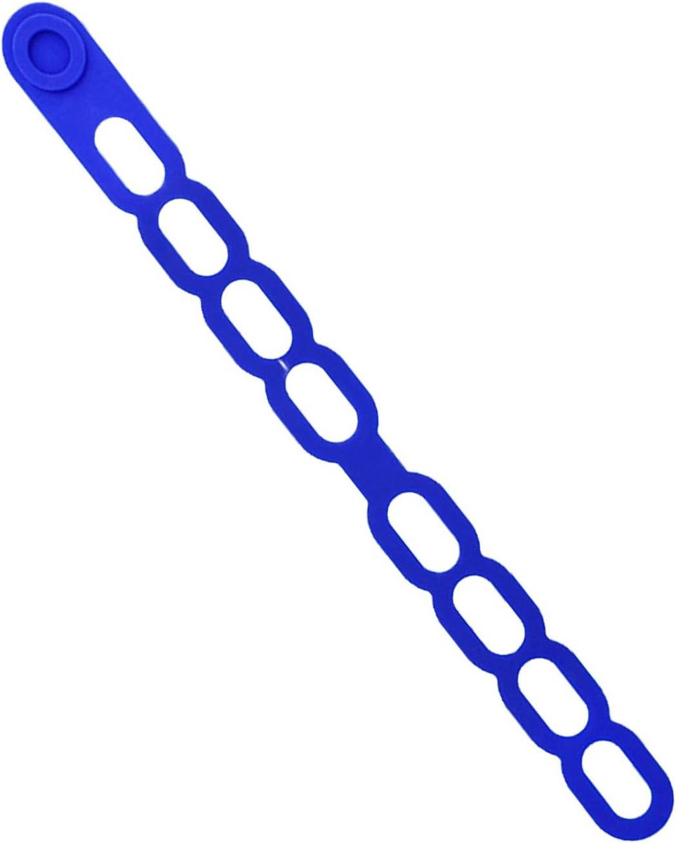 Deksel band - Sluiting siliconen - Veilig koken - Zelfvergrendelend mechanisme - 54.5 cm - Blauw