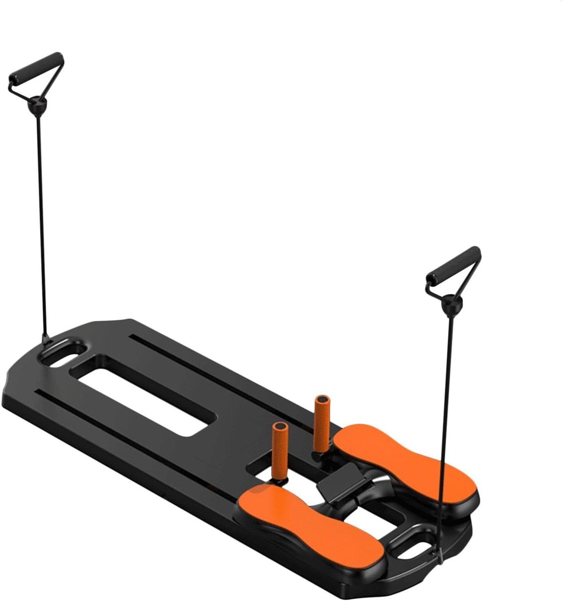 Pilates Board - Thuis Reformer - Full Body Workout - Ruimtebesparend Ontwerp - 102 x 36 cm - Zwart