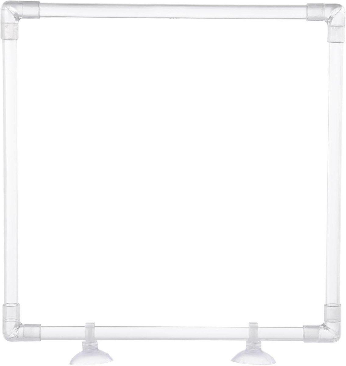 Voederring Aquarium - Vis Voerring - Vis Voeren - Drijvend Ontwerp - 21x21 cm - Transparant