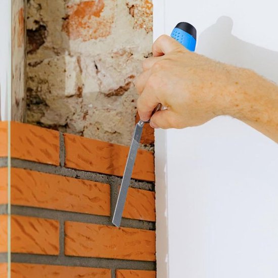 Cement Troffel - Voegspaan Set - Metselwerk Reparatie - 4-Delig Ergonomisch - Vier Maten - Metaal — afbeelding 2