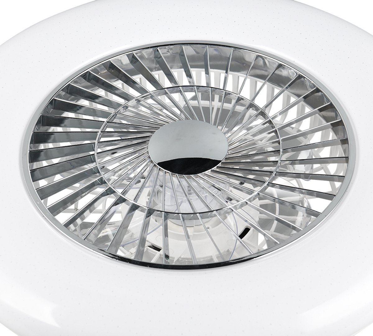 Fantiluxe - Agnes - Plafondventilator met verlichting - Chroom - Ø58cm - Afstandsbediening - Met lamp - Plafond ventilator - Slaapkamer – foto 5