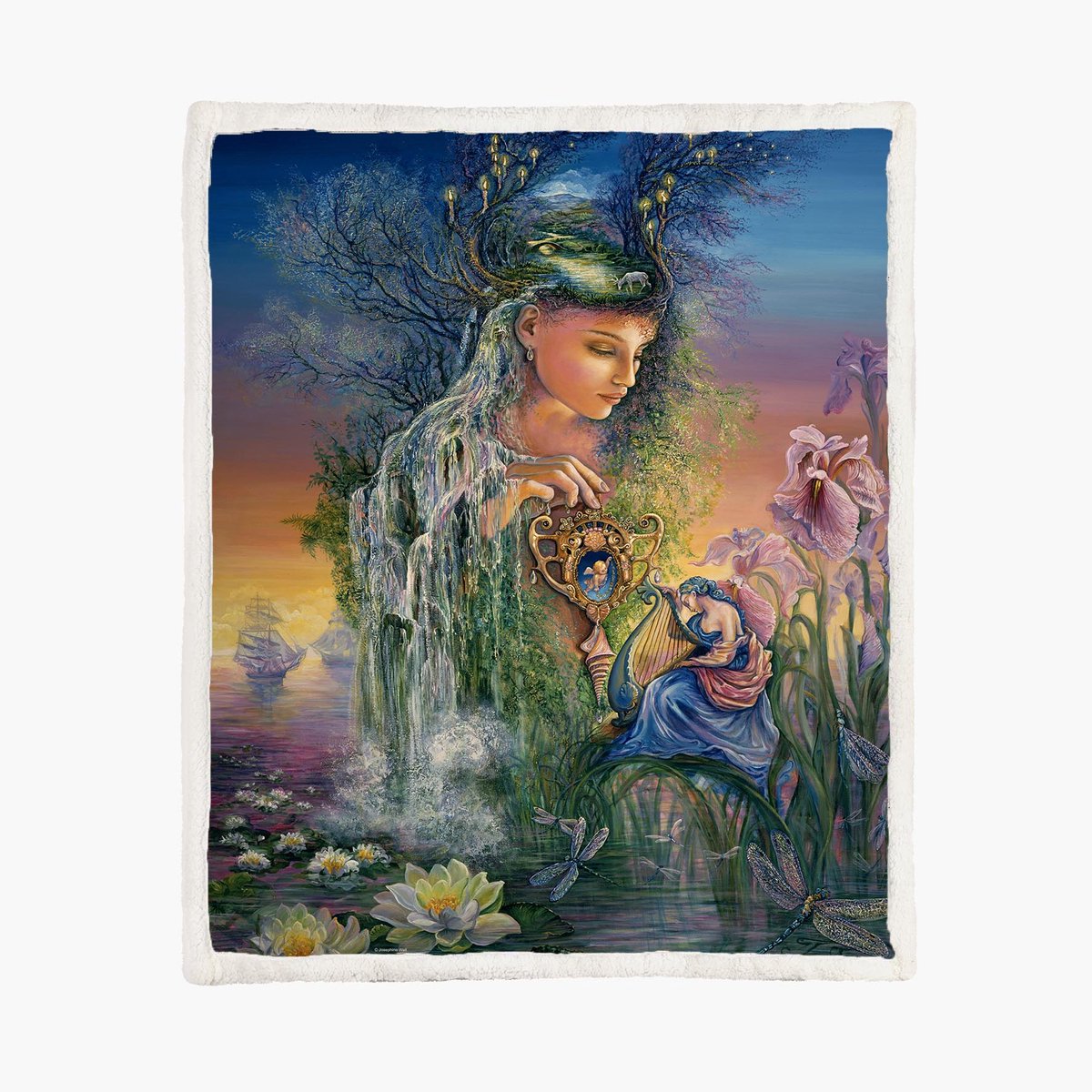 The Coloured House Fleece Deken 150*200cm Undine Multicolor