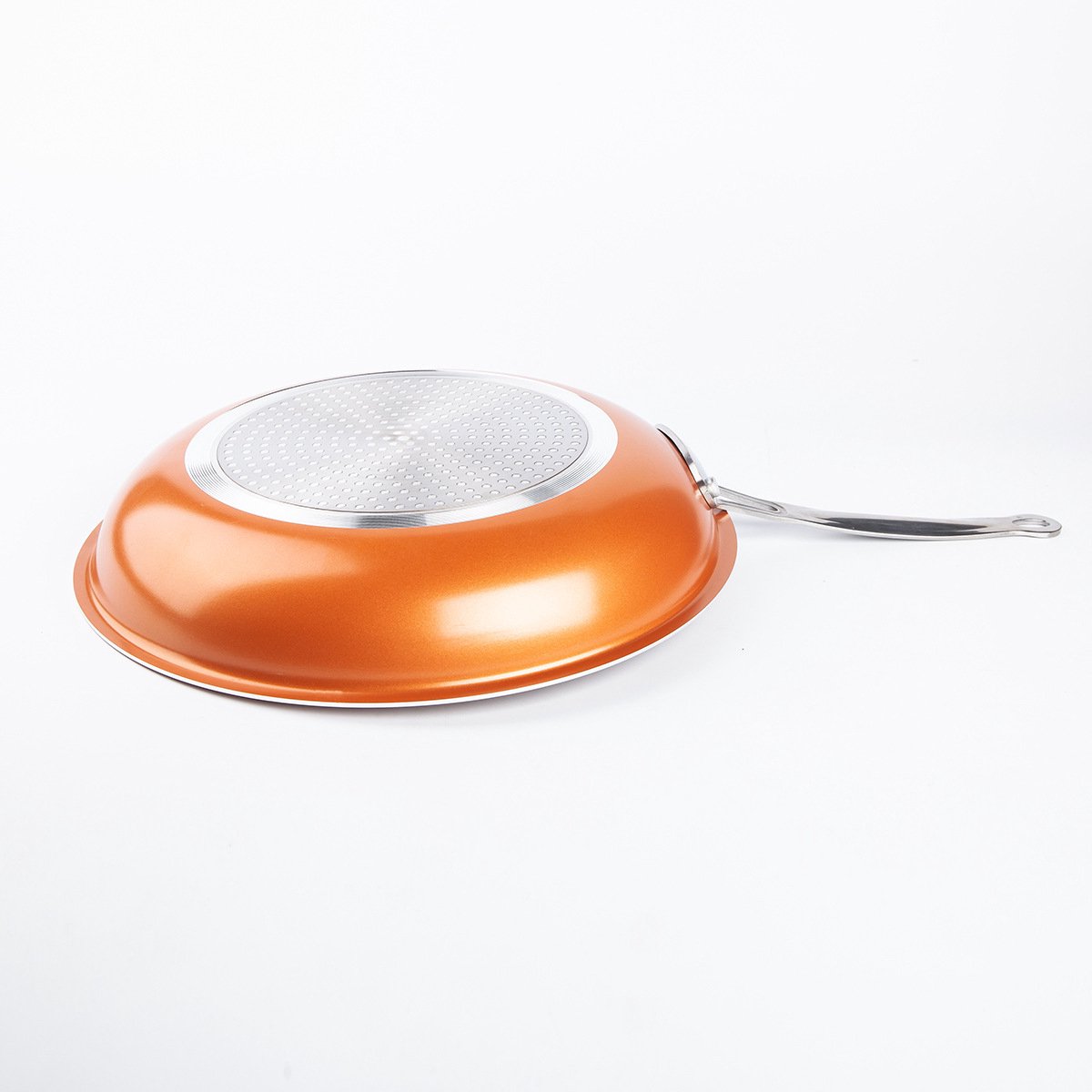 Oneay 8-Inch Copper-Tone Aluminum Alloy Pan — Durable, Innovative Cookware; Suitable for All Stove Types; Copper-Style Finish