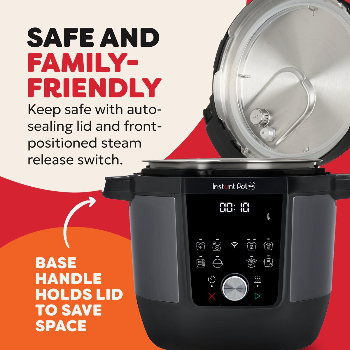 Instant Pot Plus WiFi 5,7L Multicooker - 9-in-1 Snelkookpan - Slowcooker - Sous Vide - Rijstkoker - Steriliseren - App Bediening thumbnail 8