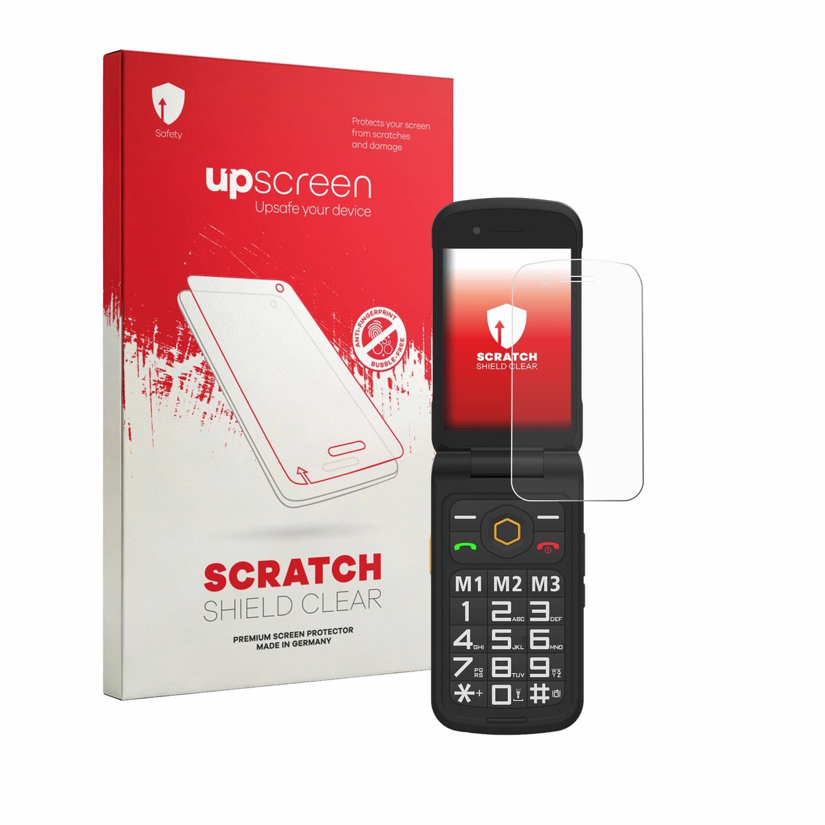upscreen - Screenprotector voor AGM M8 FLIP - Folie Beschermfolie transparant