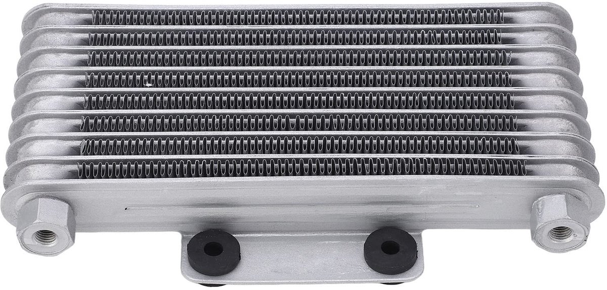 Olieradiator voor Motorfiets - 8 Rijen - Sterk Vermogen - Zilver - Lage Slijtage - Geschikt voor GY6 Motocross - 125ml