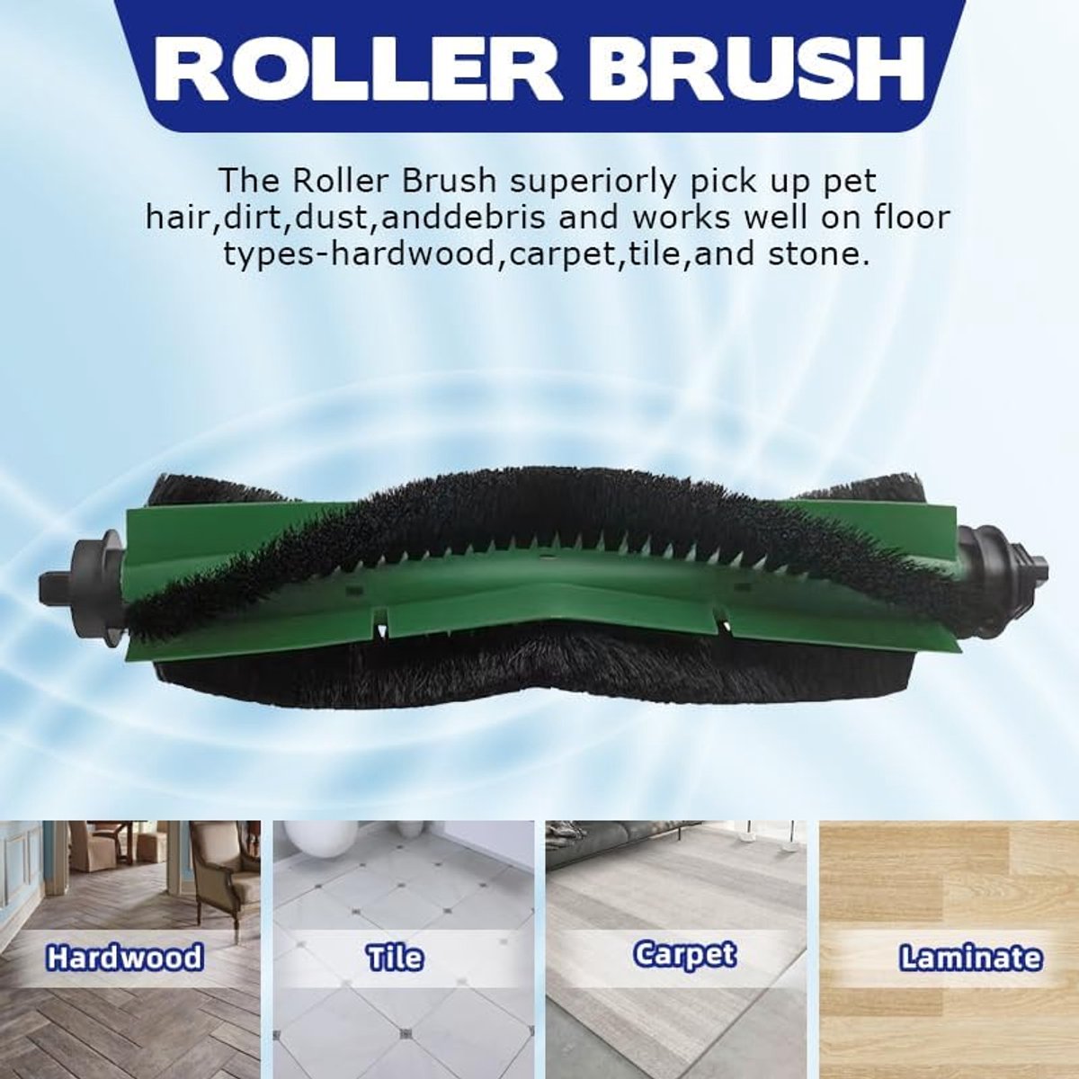 7-delige set: Hoofdborstel + Zijborstel + HEPA-filter + Dweildoek - compatibel met iRobot Roomba Combo Essential (RVG-Y1 Y0112/Y0140/Y0110 Q0120 Q011) 104/105 VAC /105 Combo Robotstofzuiger — afbeelding 6