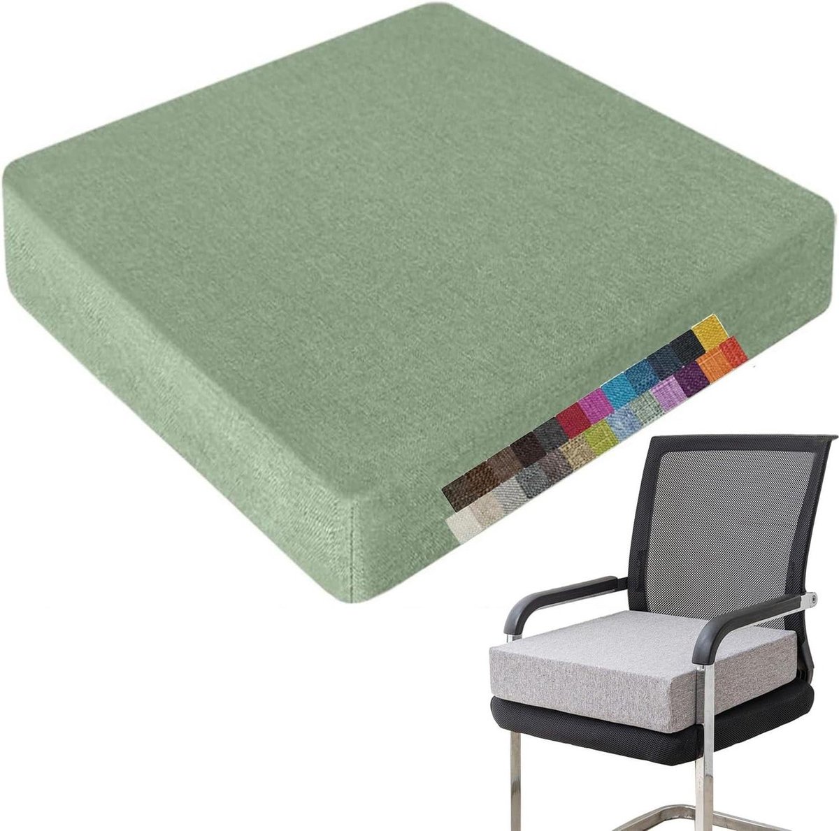 Buitenkussens - Zitkussens Tuin - Comfortabel Zitten - Wasbare Antislip Hoes - 60x60x3 cm - B6