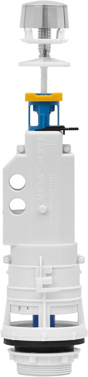 Spoelbak Ontlader - Afvoer Reservoir - Toilet Reparatie - Universeel Systeem - 1 Poort - Wit
