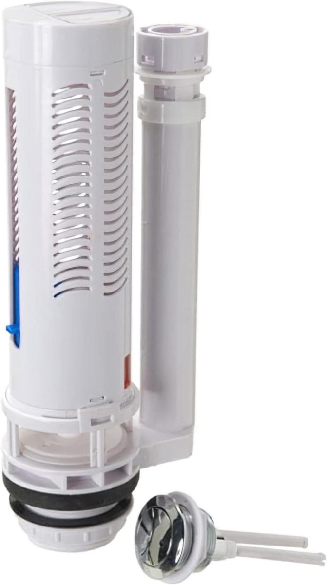 Spoelbak Dubbele Knop - Toilet Onderdeel - Water Besparen - Kunststof Materiaal - Eén Maat - Wit