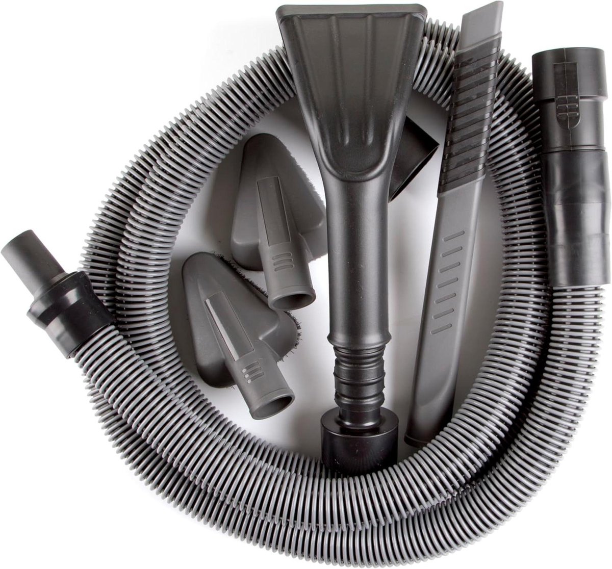 Auto Reinigingskit - Vacuüm Opzetstukken - Auto Interieur Reinigen - Inclusief Adapter - 32 cm - Zwart