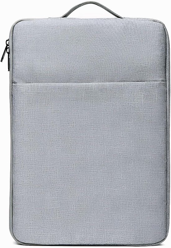 Laptop Sleeve - Computer Tas - Laptop Beschermen - Waterbestendig Polyester - 12 Inch - Lichtgrijs