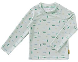 Fresk Zwemshirt 86 - Sneldrogende Zwemkleding voor Kinderen - UPF 50 - Zwemshirt voor Jongens - Zwempak met Lange Mouwen - Groen - Surf Boy