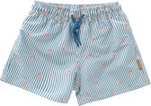 Fresk UV Zwembroek voor Jongens 86 - Sneldrogende Zwemkleding - UV-bescherming UPF 50 - Zwemshort Kinderen - Blauw - Stripes & Crabs