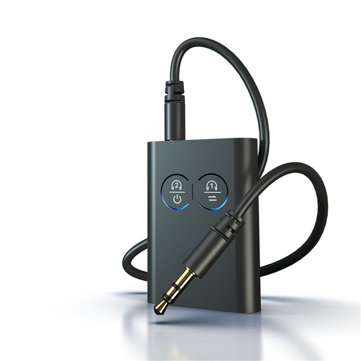 carmdering - Bluetooth Ontvanger & Bluetooth Zender -2 In 1 Bluetooth Sender Ontvanger - Draadloze Audio Adapter - BT Transmitter Ontvanger - Dual Device Koppeling - ABS Kunststof - Hi-Fi Stereo Geluid - Lange Batterijduur Voor Reizen - 1 Stuk