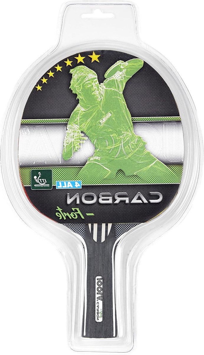 Tafeltennisracket - Pingpongracket Sportracket - Wedstrijd Spelen - 3-voudige carbon-inlay - 20 mm spons - Rood-zwart