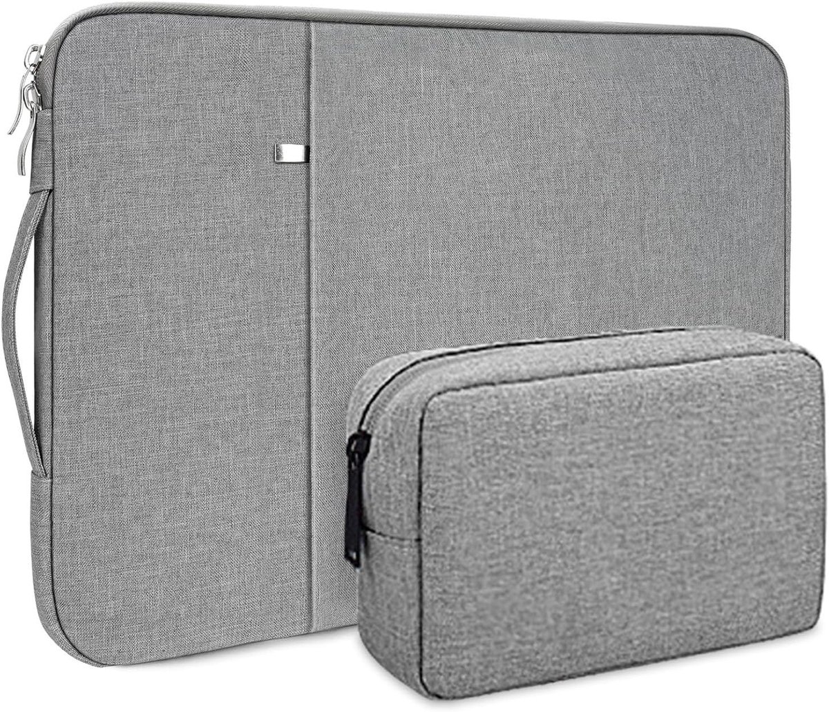 Laptop Hoes voor 15.6 inch Notebook - Lichtgrijs, Bescherming, Draagbaar en Stijlvol