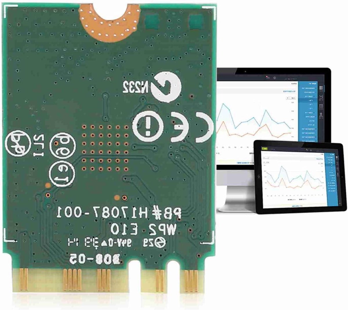 Draadloze Netwerkkaart - Wifi Module - Sneller Internet - Dubbele Frequentie - 867 Mbps - Zwart