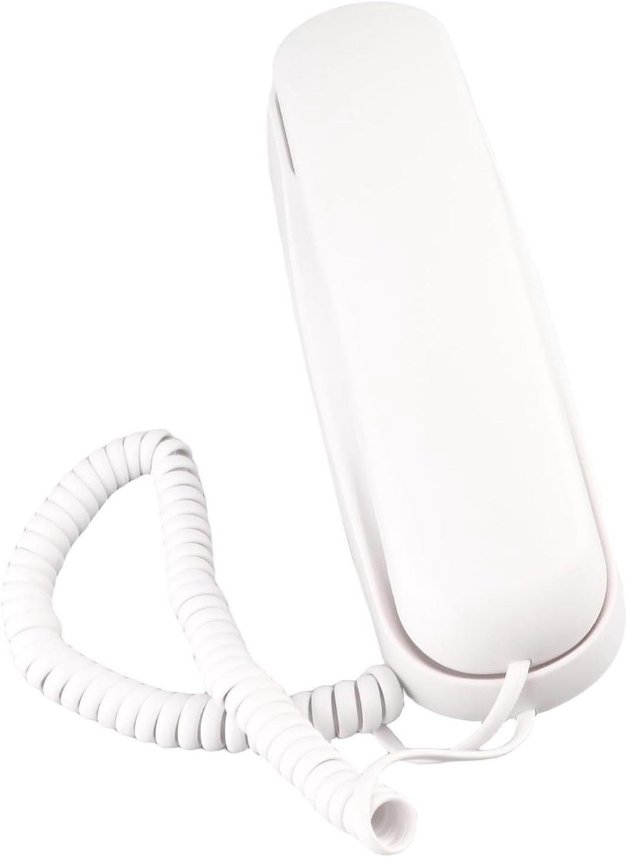 Vaste Telefoon - Bedrade Telefoon - Thuis Gebruik - Grote Verlichte Knoppen - 22 cm Lengte - Wit