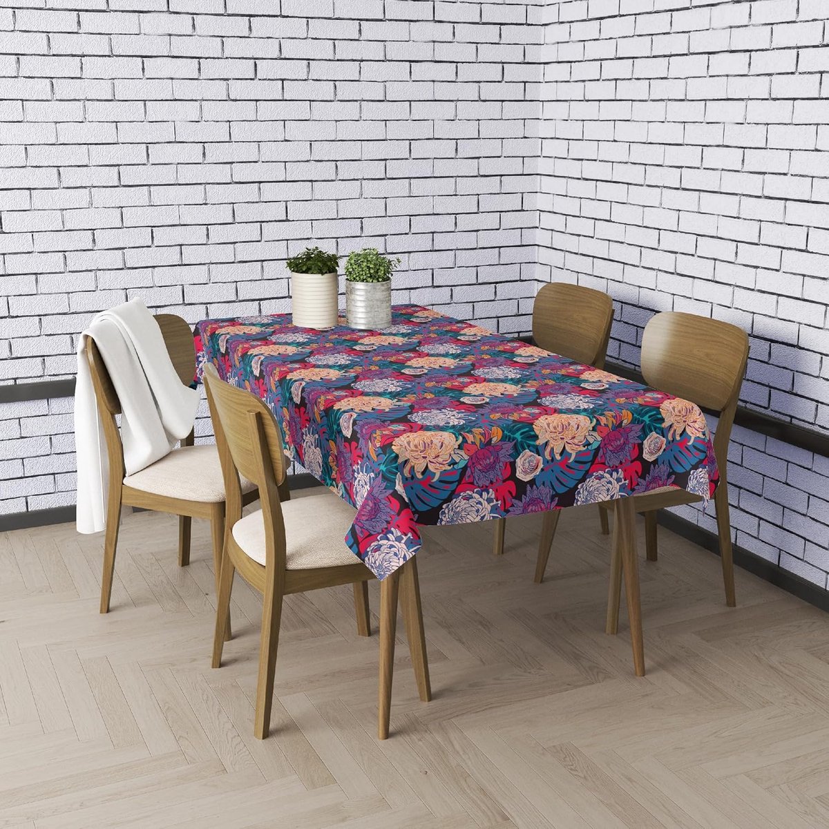 Tafelkleed - Afwasbaar kleed - Tafel beschermen - Waterafstotend - 140 x 220 cm - Bloemenprint