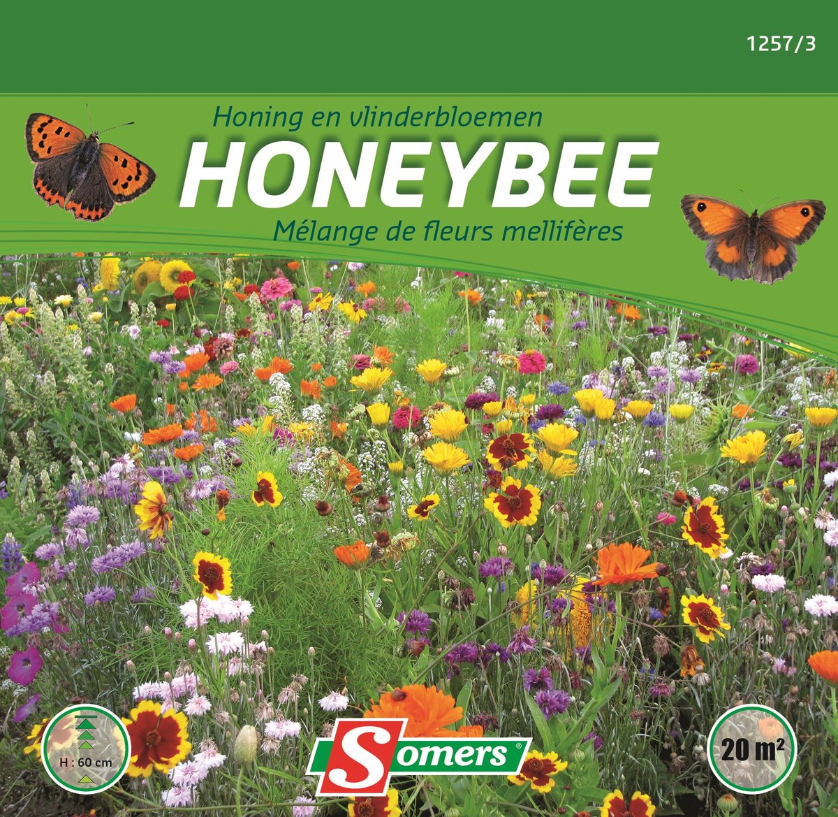 Somers zaden - Mengeling honing- en vlinderbloemen - Honeybee