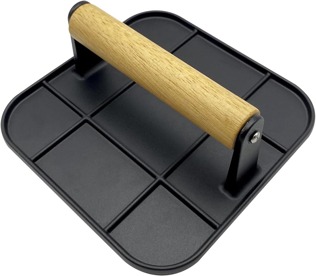 Burger Press - Grillpers Hamburger - Hamburgers Pletten - Gietijzeren Ontwerp - 165 cm - Zwart