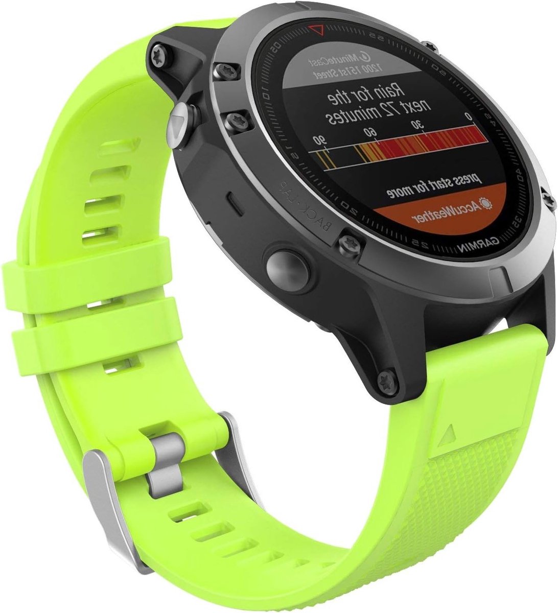Zachte siliconen horlogeband voor Garmin Fenix 5, 5 Plus, 6, 6 Pro en Forerunner 935, 22mm vervangband voor sporthorloge