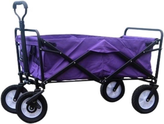 Bolderkar Tuinwagen - Transportwagen Opvouwbaar - Outdoor Kamperen - Brede All-Terrain Wielen - Grote Capaciteit - C van Bolderkar — afbeelding 5