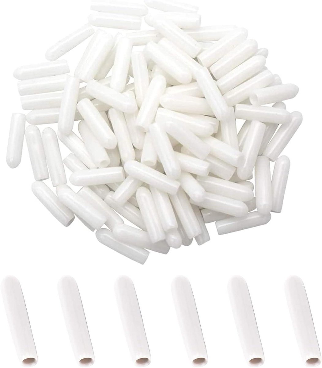 Vaatwassermand Doppen - Mand Beschermers - Servies Beschermen - Voorkomt Roest - 100 Stuks - Wit