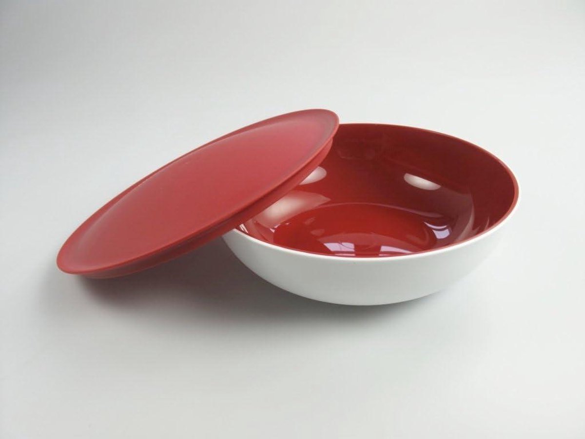 Allegra kom - Mengkom - Maaltijden Bereiden - Gladde Hoogglans Binnenkant - 740 ml - Rood