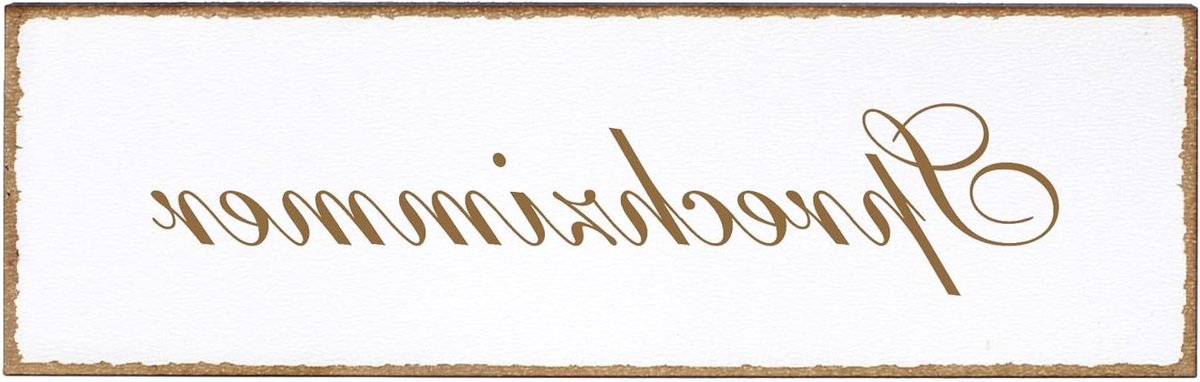 Decoratief deurbordje - Naambordje woning - Deur decoreren - Zelfklevend te bevestigen - 15x5 cm - Spreekkamer