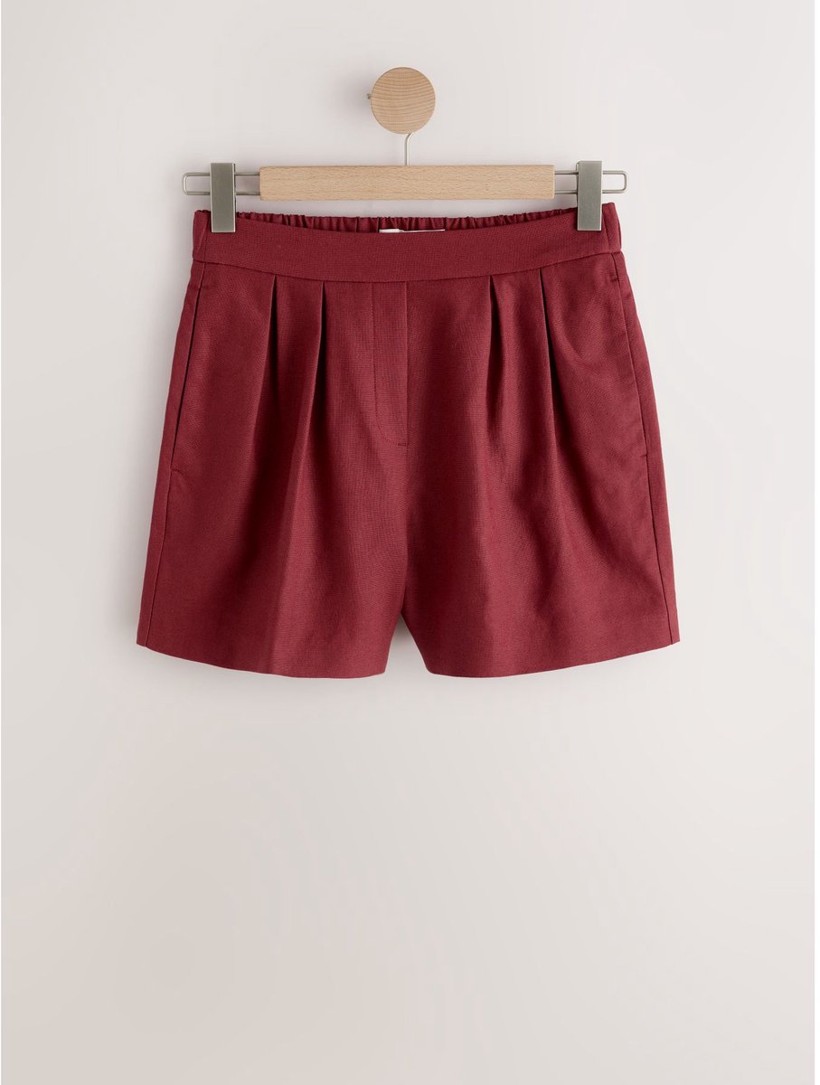 Next - Dames - Short met linnen - Rood