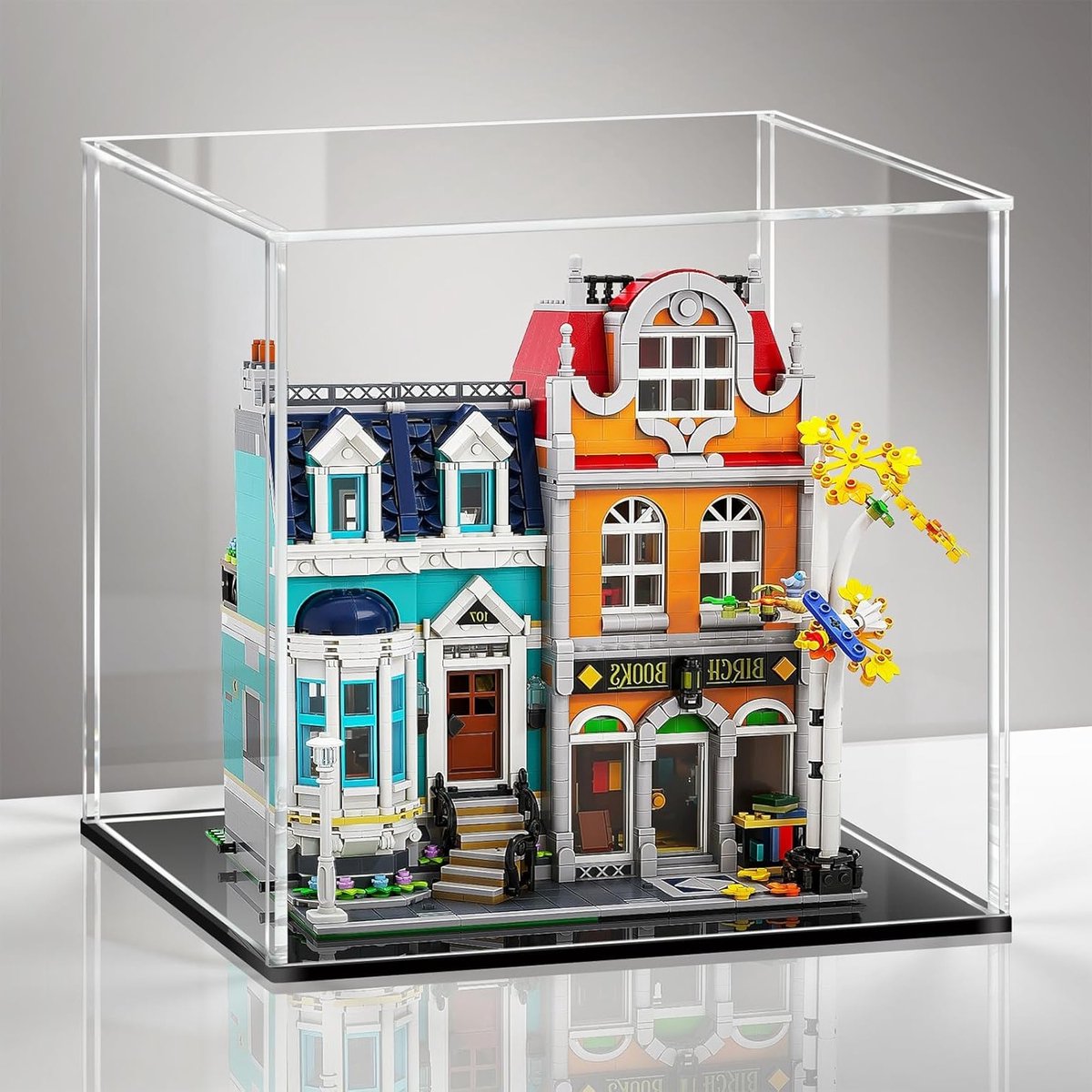 Transparante Acryl Vitrine voor Miniaturen, Figuren en Speelgoedverzameling - Zwart (33x33x33cm)