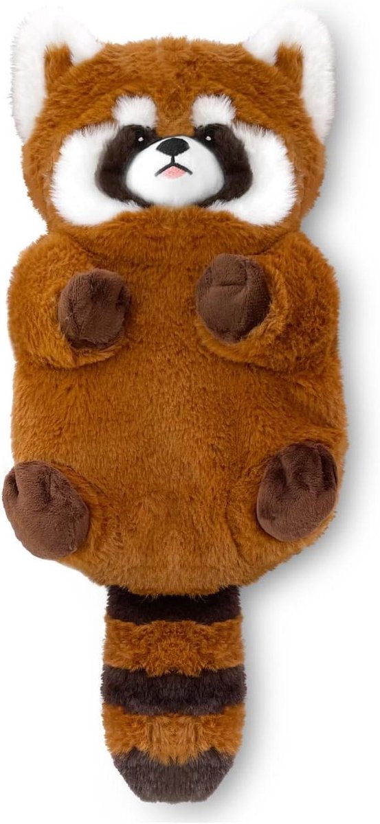Verwarmingskussen Panda - Warmtekussen Magnetron - Spierpijn Verlichten - Vochtig Warmtepakket - 43 x 20 cm - Rood