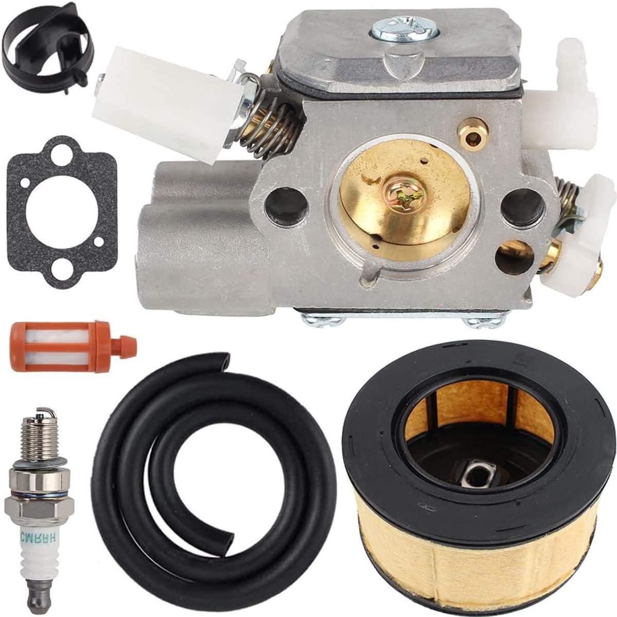 Carburateur Onderhoudsset - Kettingzaag Onderdelen - Motoronderhoud - Zij-inlaat Ontwerp - 21x18x5 cm - Zilver