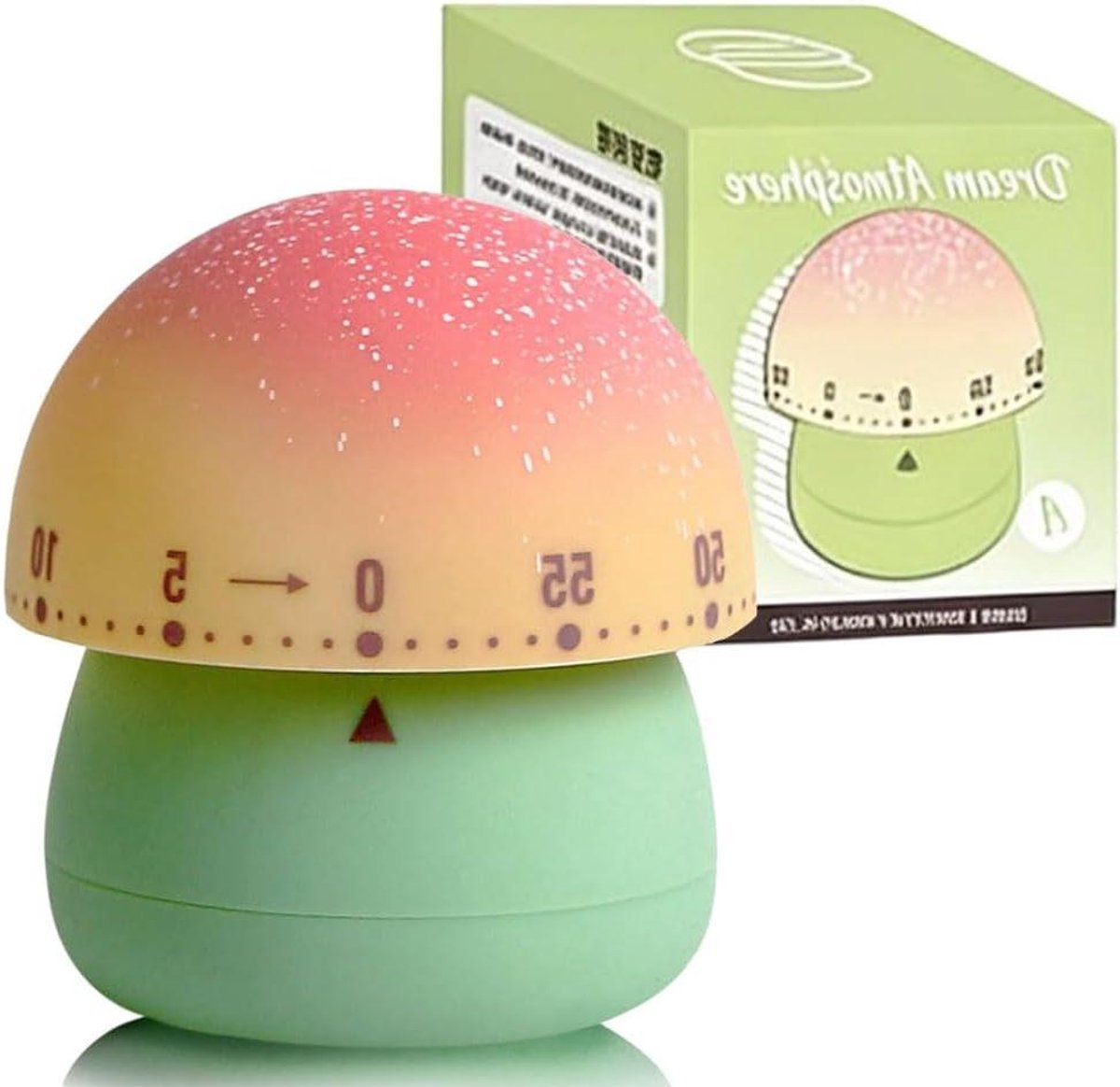 Eierwekker - Keuken timer - Koken - Geen batterij nodig - 7.6 x 7.6 x 6.5 cm - Groen