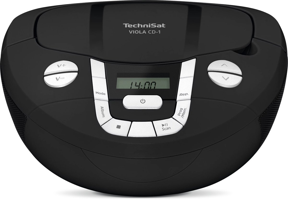 Technisat Viola CD-1 portable FM-radio met CD en bluetooth - zwart