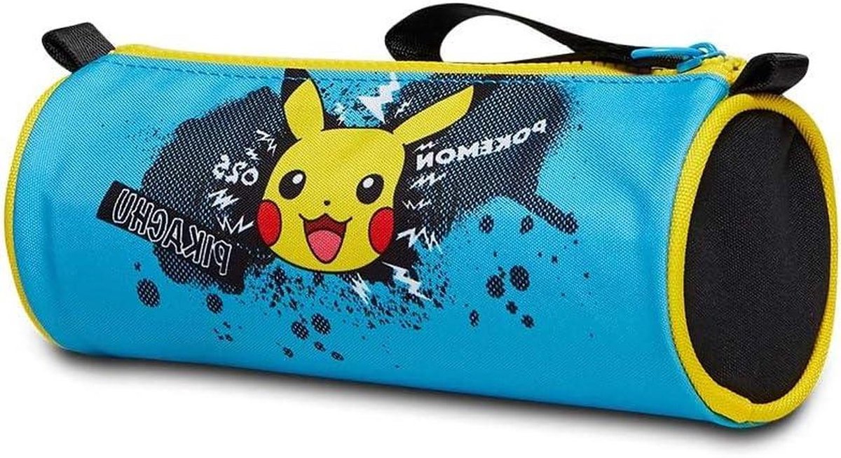 Pokémon Etui - Pencil Case - School Spullen - Met Pockets - 21 x 8 x 8 cm - Blauw