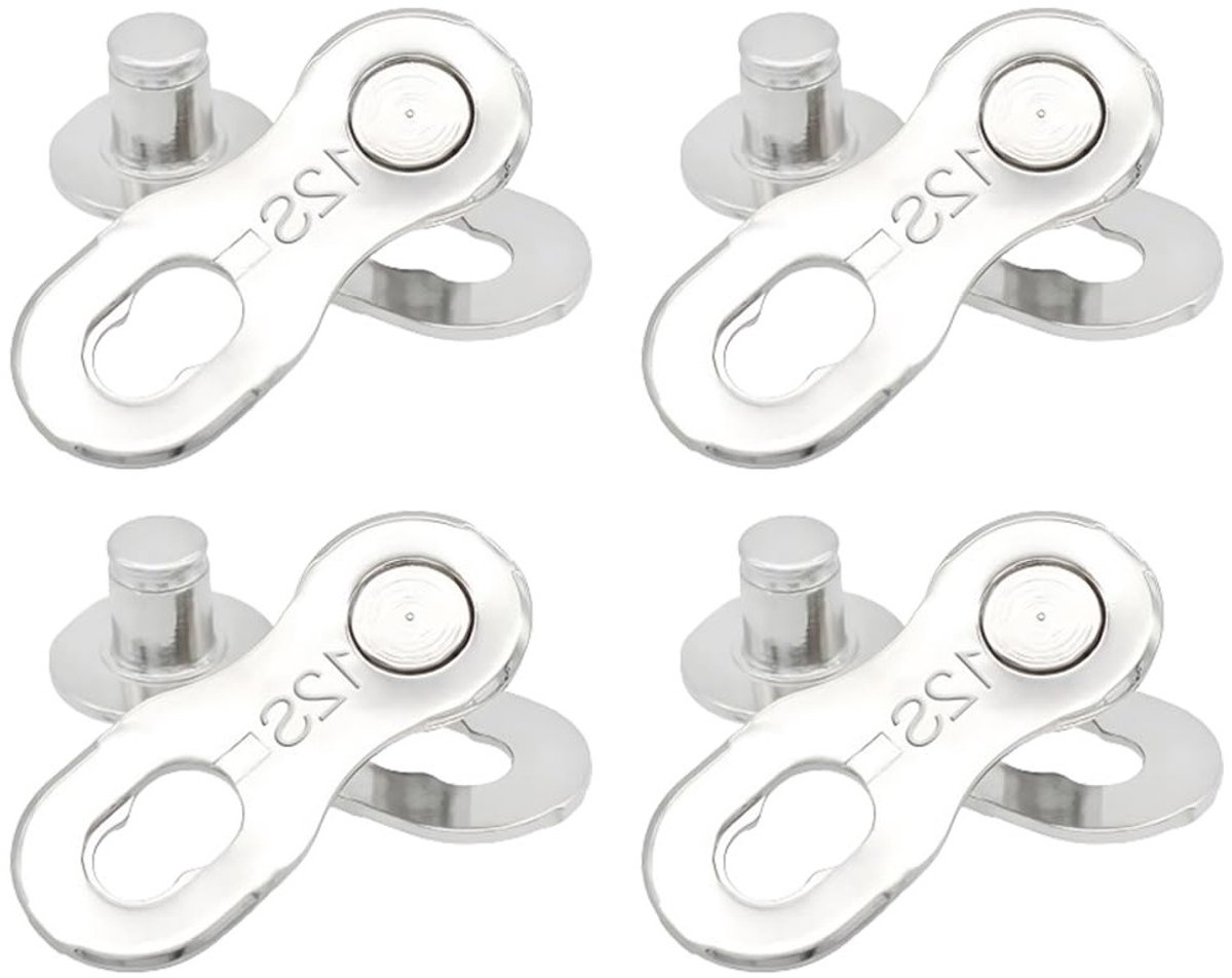 Verbindingselementen voor motorfiets en fiets, 4 paar stalen kettingschakels, accessoires voor kettingonderhoud en reparatie