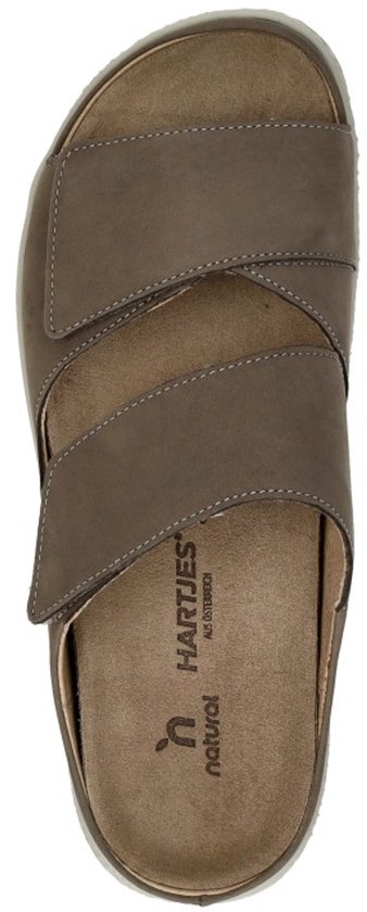 Hartjes 122.1221/30 35.00 Slippers Beige Nubuck Dames Breedtemaat H 100% Chroomvrij - Beige - 43