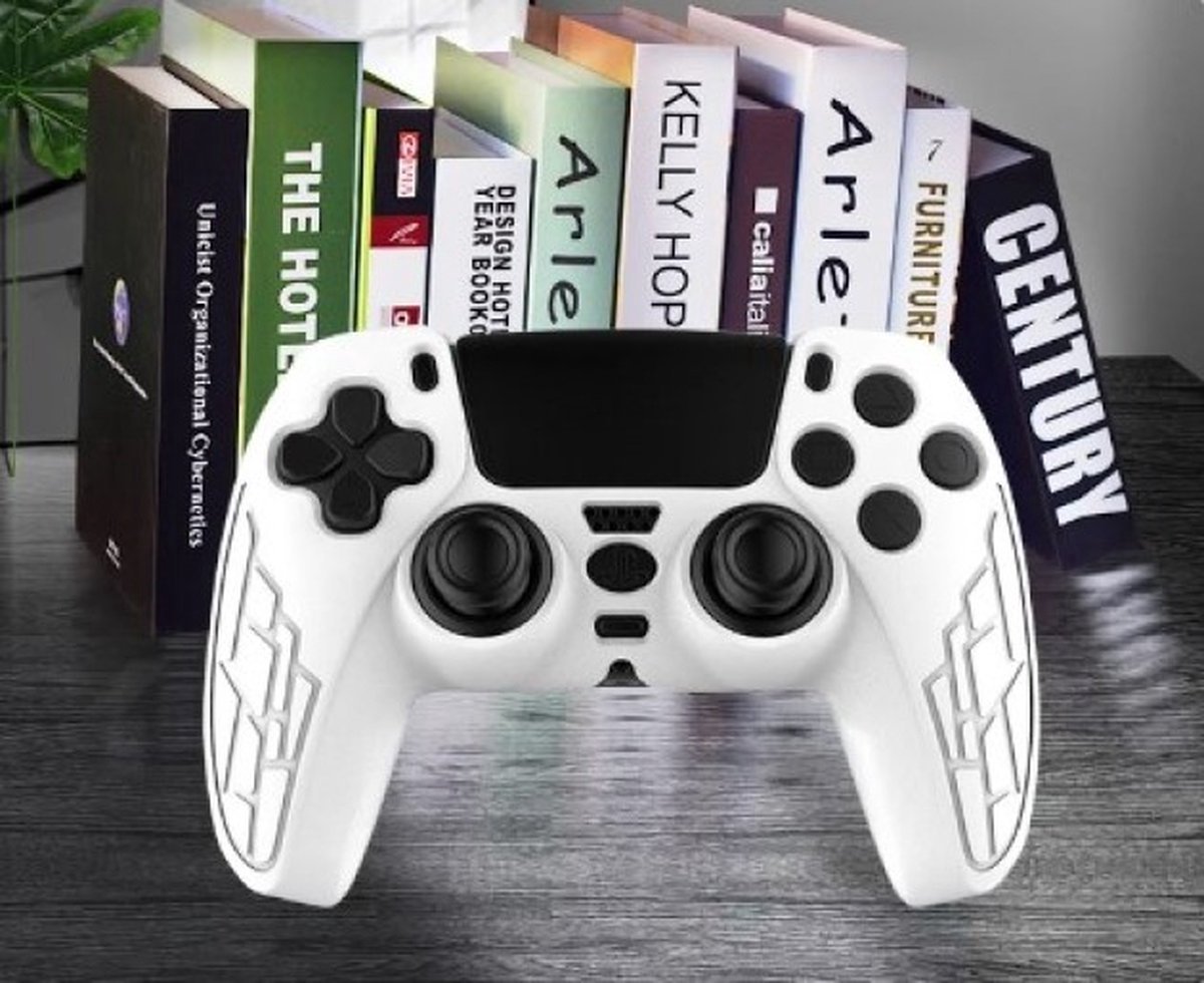 Go Go Gadget - Siliconen Skin Case - Geschikt voor PS5 controller - Wit