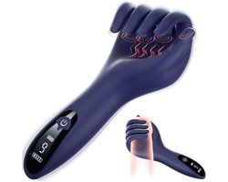 Daity Mannelijke masturbator, seksspeeltje, speeltje voor volwassenen, met 9 vibratiestanden, lcd-scherm, geschikt voor penis, anus, clitoris, tepelspeeltjes, geschikt voor zowel mannen als vrouwe