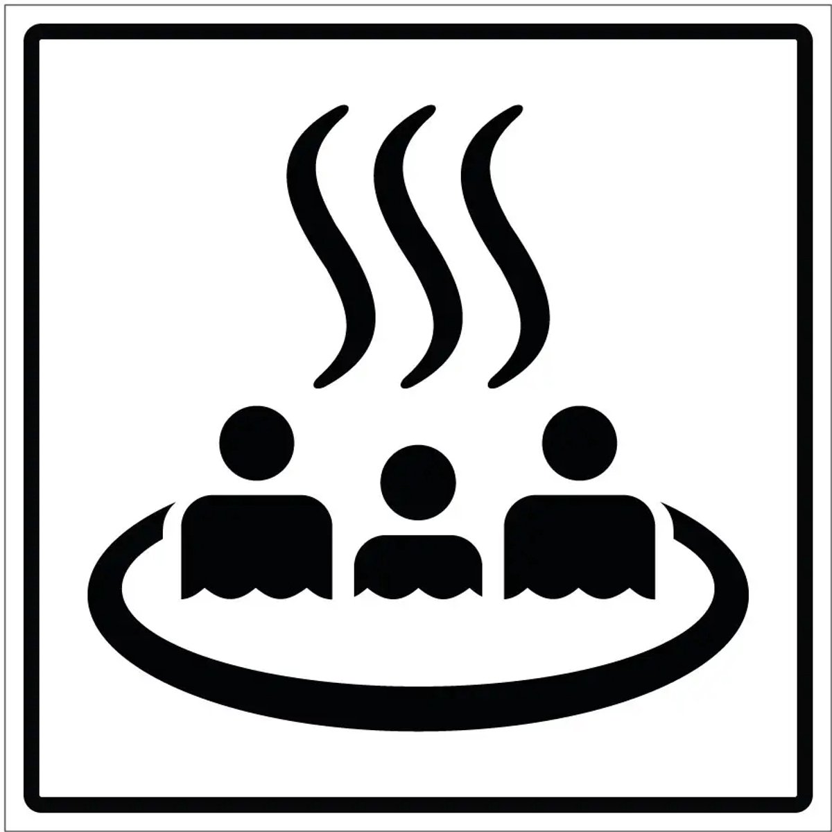 Hottub jacuzzi sticker | 40 x 40 cm